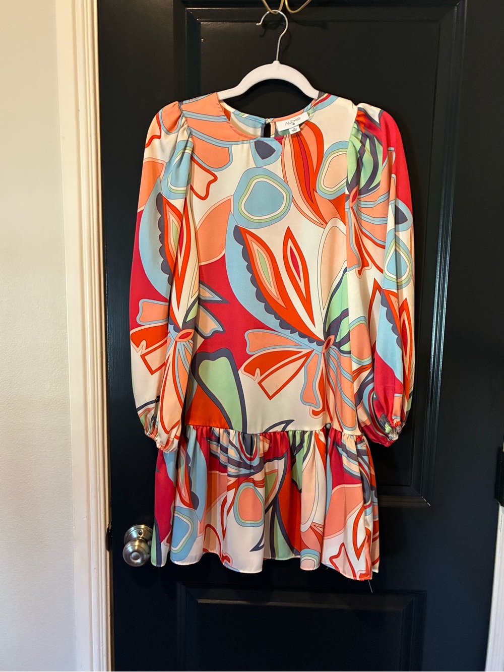 Alexis from Target Multi-Color Floral Print Long Sleeve Dress